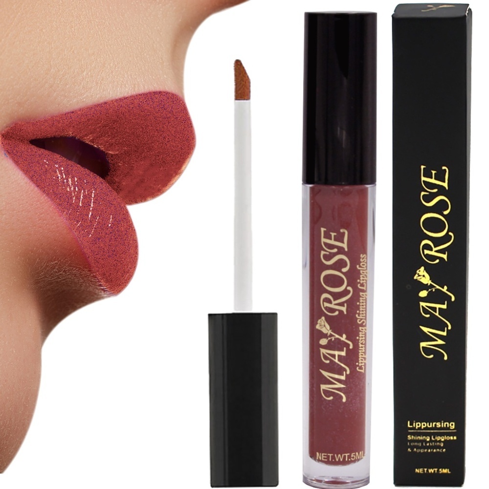 May Rose Lip Gloss Glitter Long lasting
